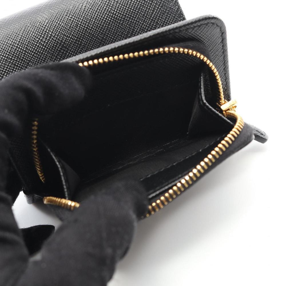 PRADA Black Leather Saffiano Wallet - Picture 6 of 7